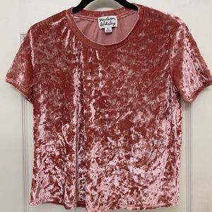 Velour Crop Top
